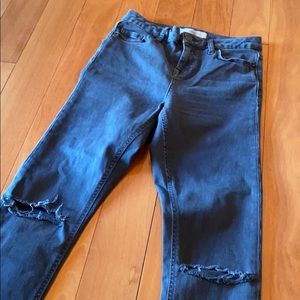 Topshop Petite Jamie gray jeans - size 25